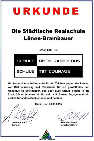 Realschule Brambauer - Schulchronik der Realschule Lünen - Brambauer